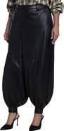 ELOQUII Faux Leather Balloon Pant (plus)