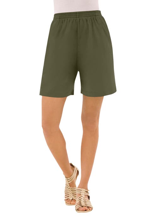 Plus Size Soft Knit Pull-On Short (Plus)