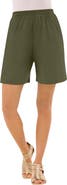 Roaman's Plus Size Soft Knit Pull On Short