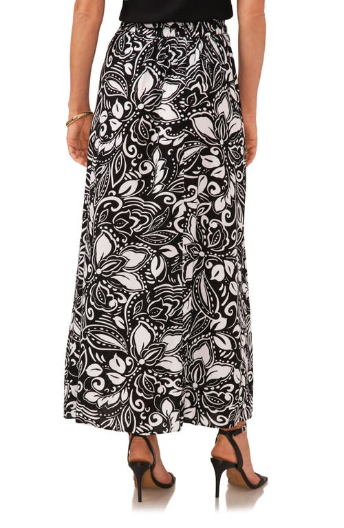Vince Camuto Floral Print A-line Skirt