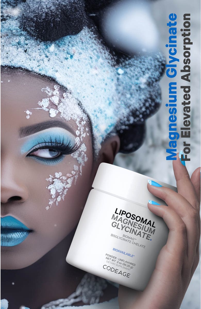 Codeage Magnesium Glycinate Powder Supplement 2-Month Supply, Alternate, color, White