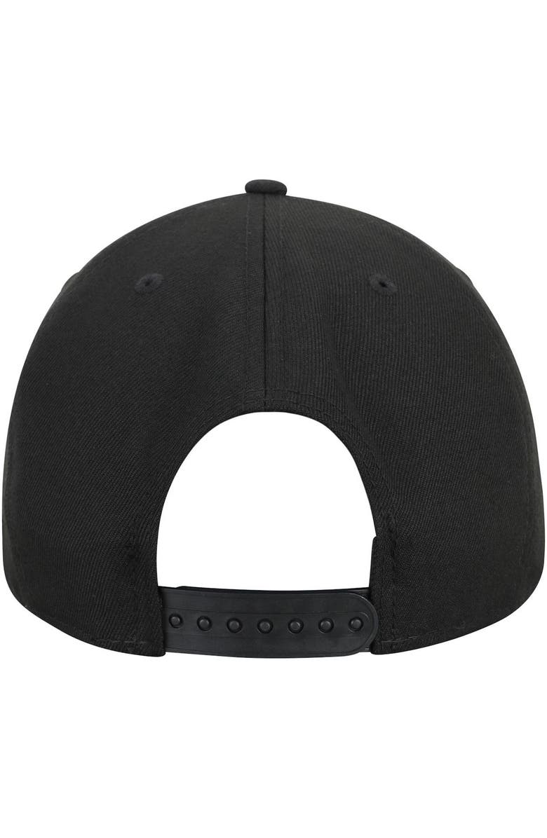 New Era Chicago White Sox New Era Black on Black 9FIFTY Team Snapback Adjustable Hat - Black, Alternate, color, Black