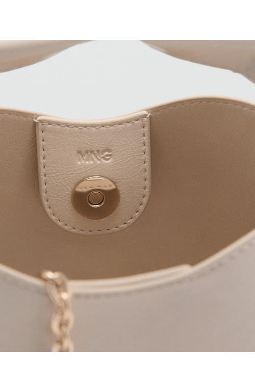 Mango Mini Faux Leather Top Handle Bag