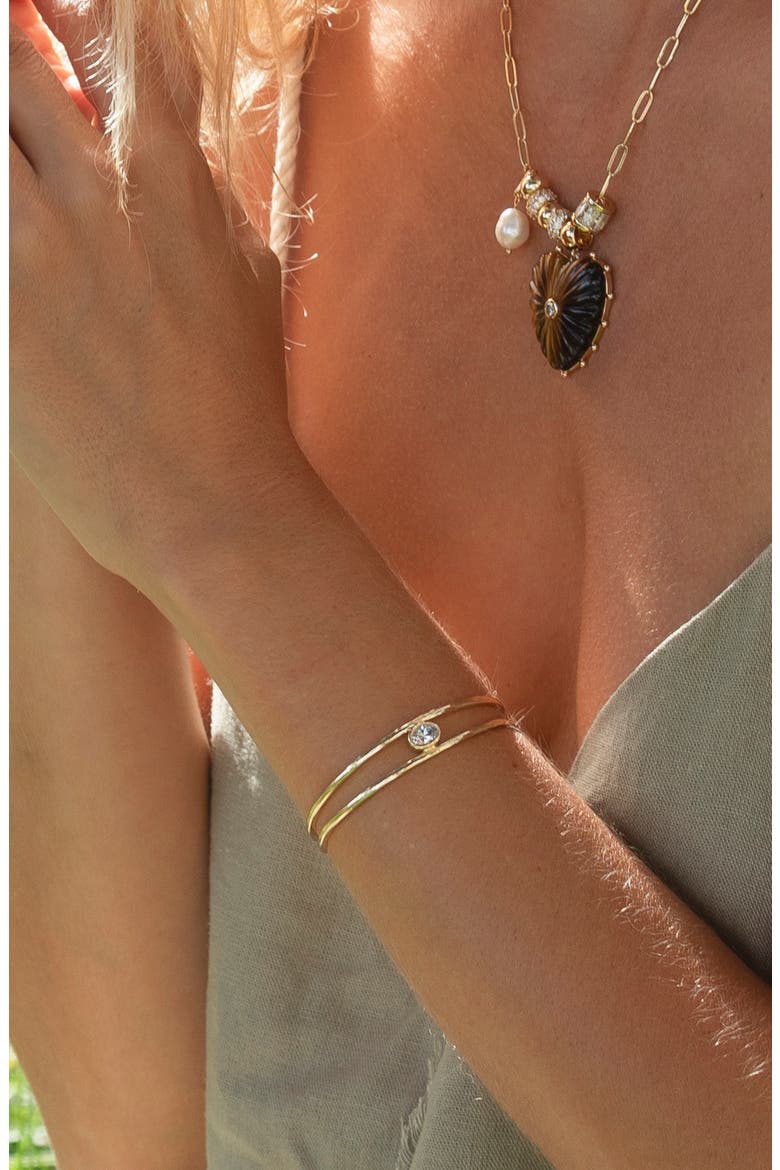 Monroe Cuff Bracelet, Alternate, color, 14K GOLD PLATED