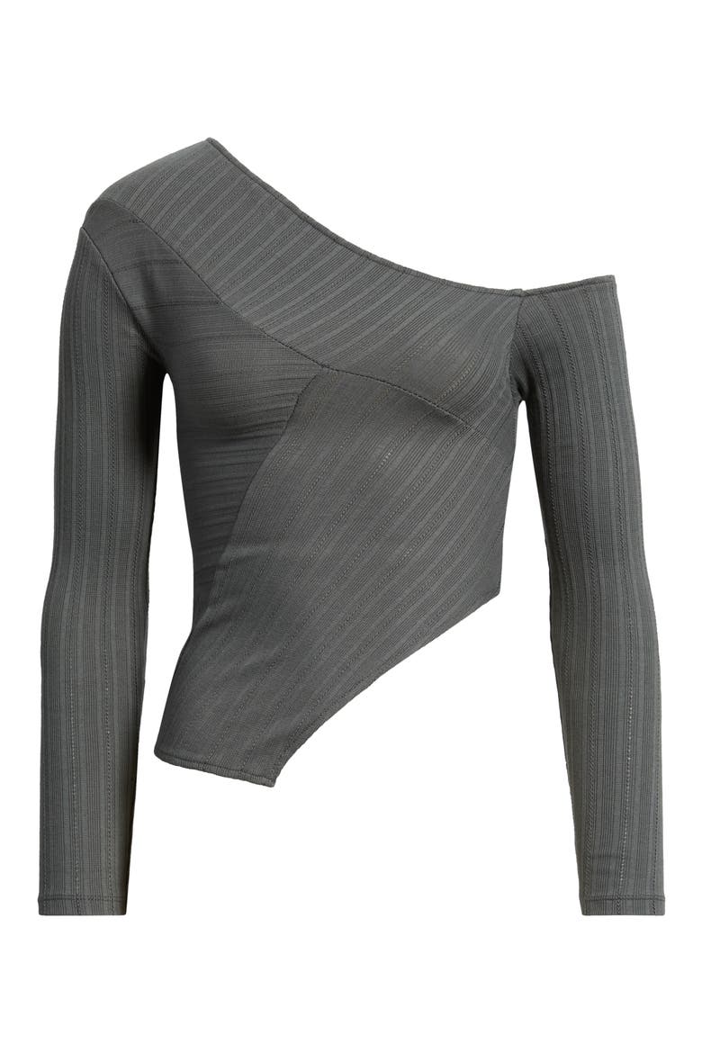 Fragmento Off the Shoulder Top, Alternate, color, GRIS