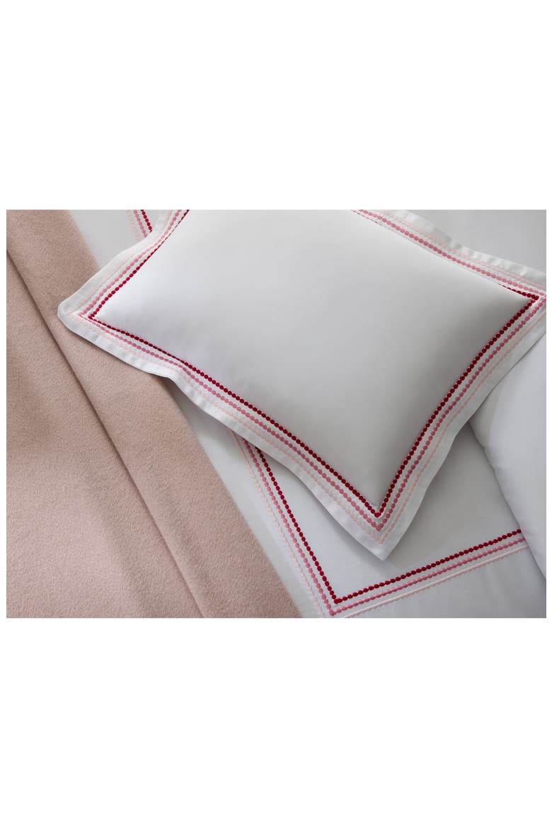 Set of 2 Amara Triple Pearl Embroidered Cotton Pillowcase, Alternate, color, PARADISE