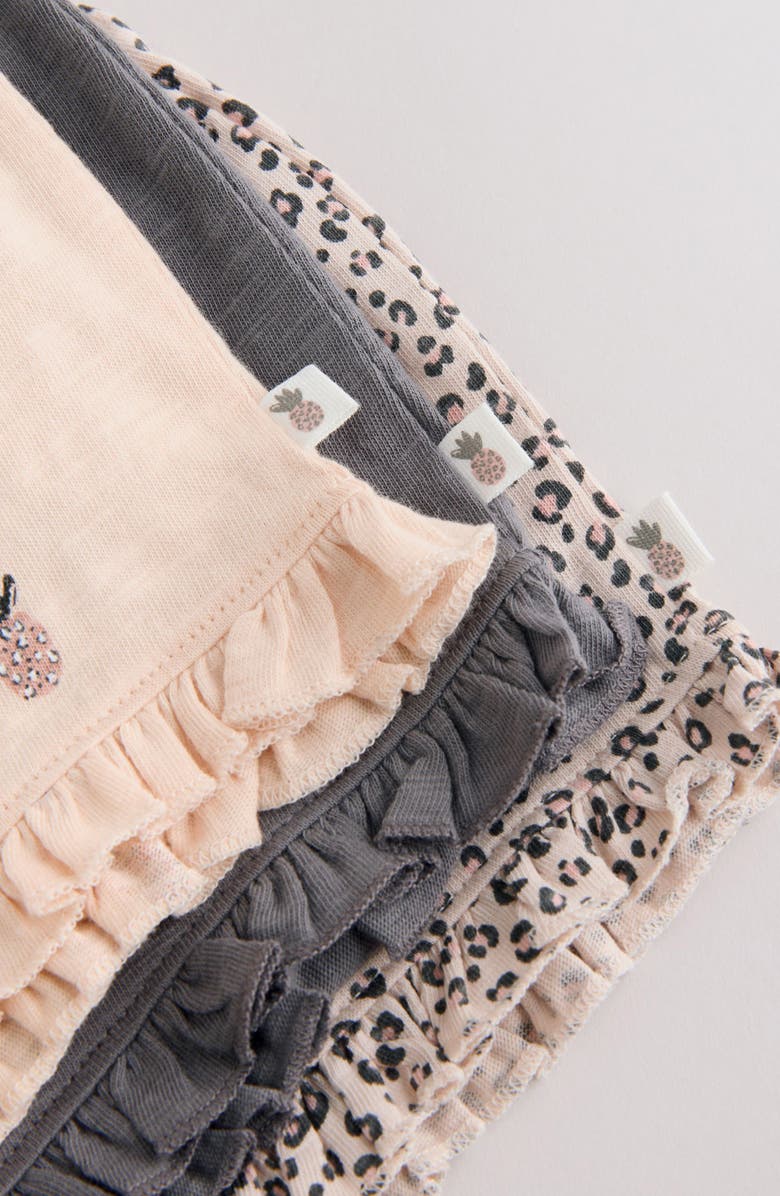 NEXT 6-Pack Assorted Frill T-Shirts & Shorts Set, Alternate, color, Grey Multi