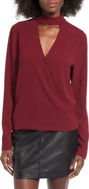 WAYF 'Take Me Away' Wrap Blouse
