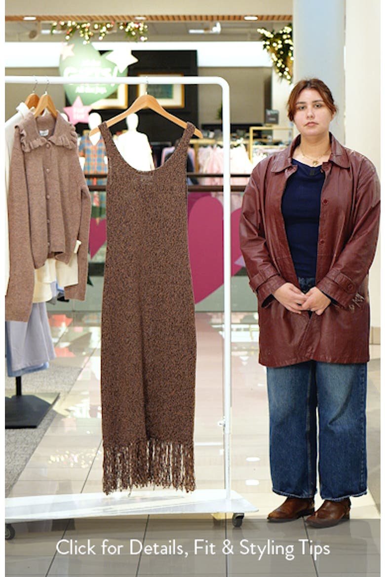 Fringe Maxi Sweater Dress video