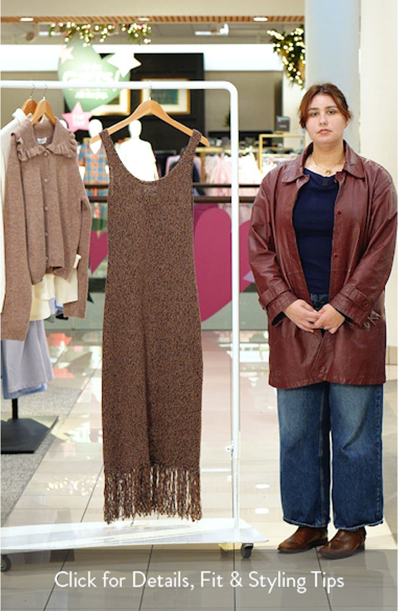 Fringe Maxi Sweater Dress, sales video thumbnail