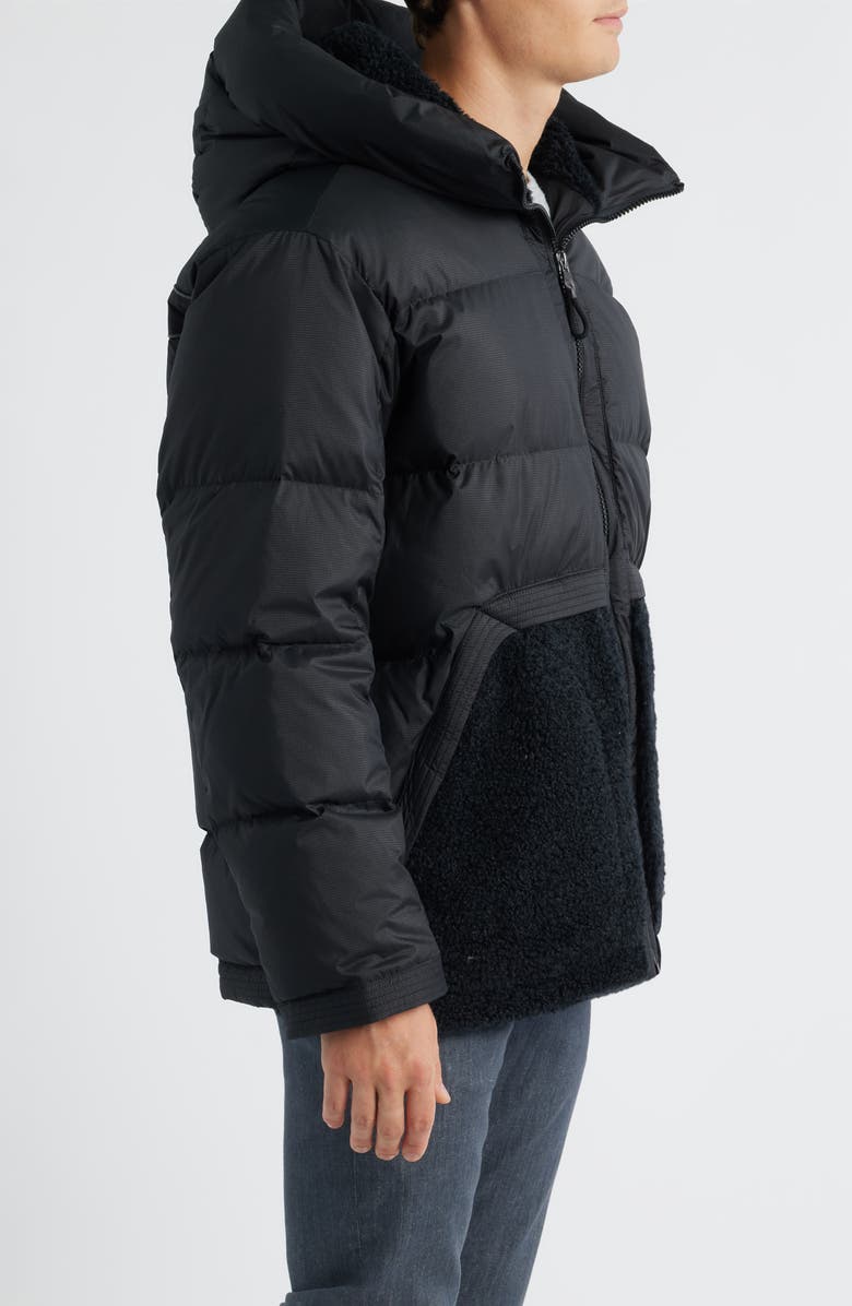 UGG<sup>®</sup> MetroPeak Ripstop & Fleece 700 Fill Power Down Puffer Jacket, Alternate, color, Black
