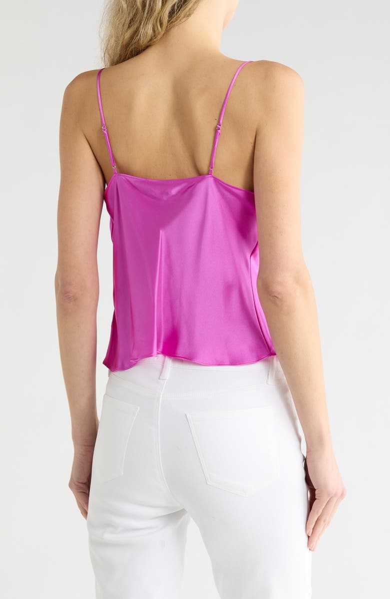 L'AGENCE Calista Cowl Neck Silk Camisole, Alternate, color, Bright Purple