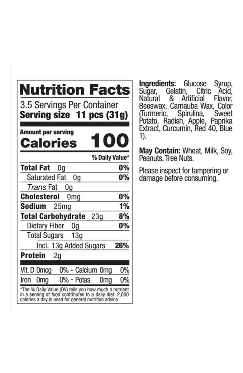 sugarfina Rainbow Gummy Bears Set of 4 Candy Cubes, Alternate, color,