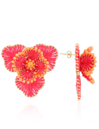 LOTT.gioielli CE SI Flower Earring L - Fuchsia/Orange