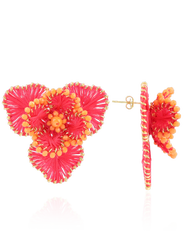 LOTT.gioielli CE SI Flower Earring L - Fuchsia/Orange