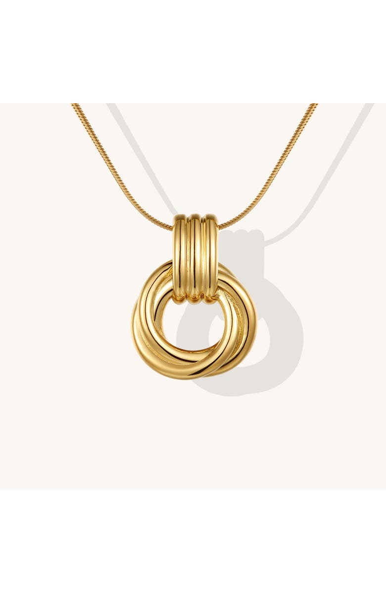 Mantra The Karma Necklace, Main, color, Gold