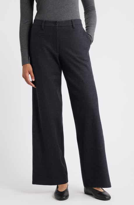 Eileen Fisher Wide Leg Virgin Wool Pants