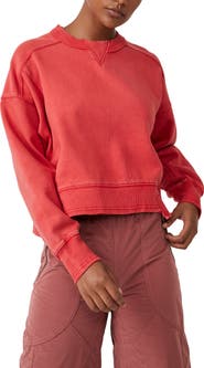 Free People FP Movement Intercept Cotton Blend Sweatshirt