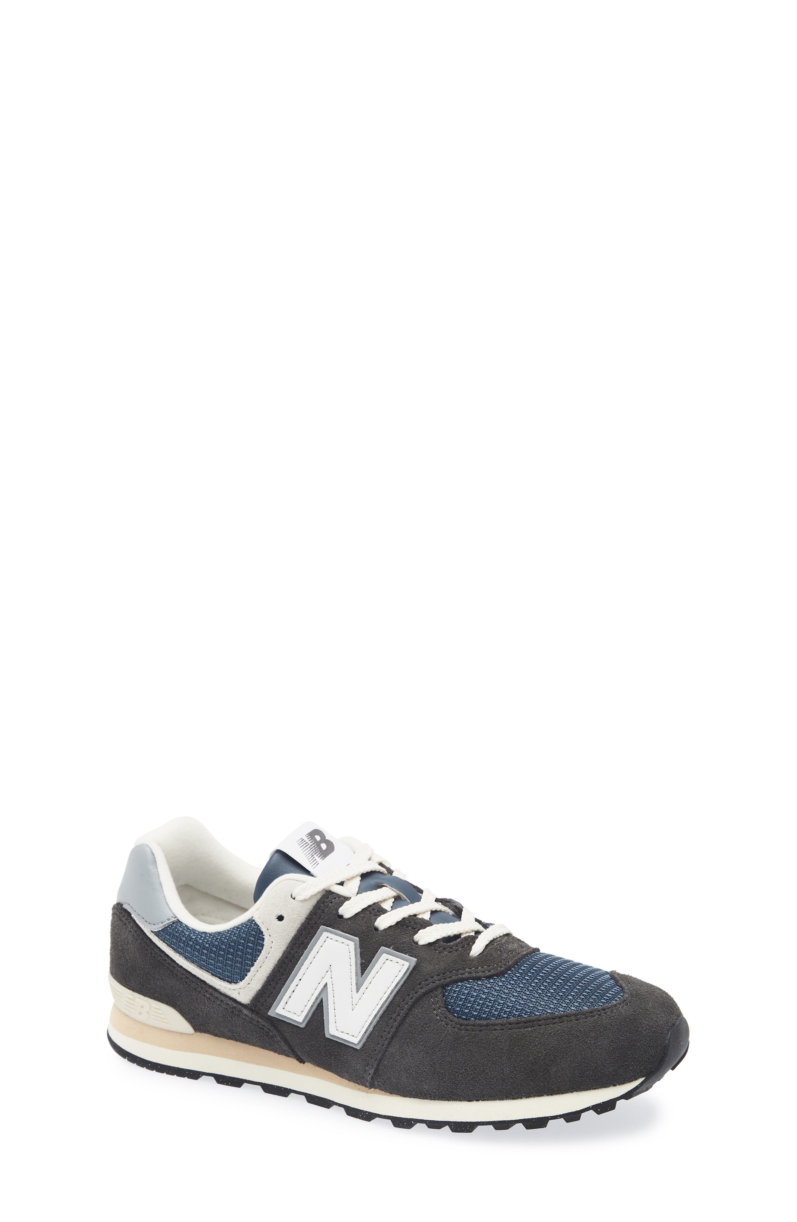 New Balance Kids' 574 Classic Sneaker, Main, color, Black Cement/ Slate Grey