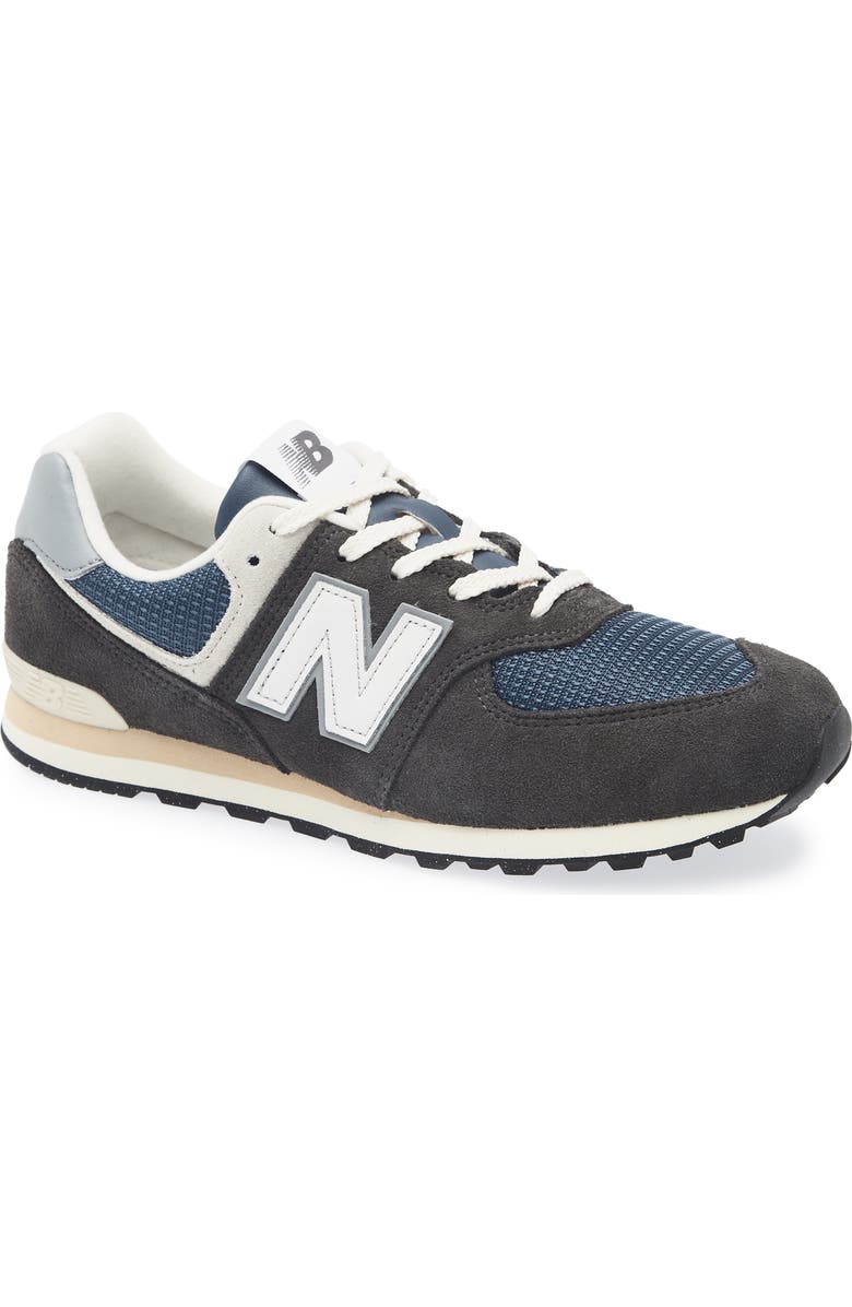New Balance Kids
574 Classic Sneaker, Main, color, Black Cement/ Slate Grey