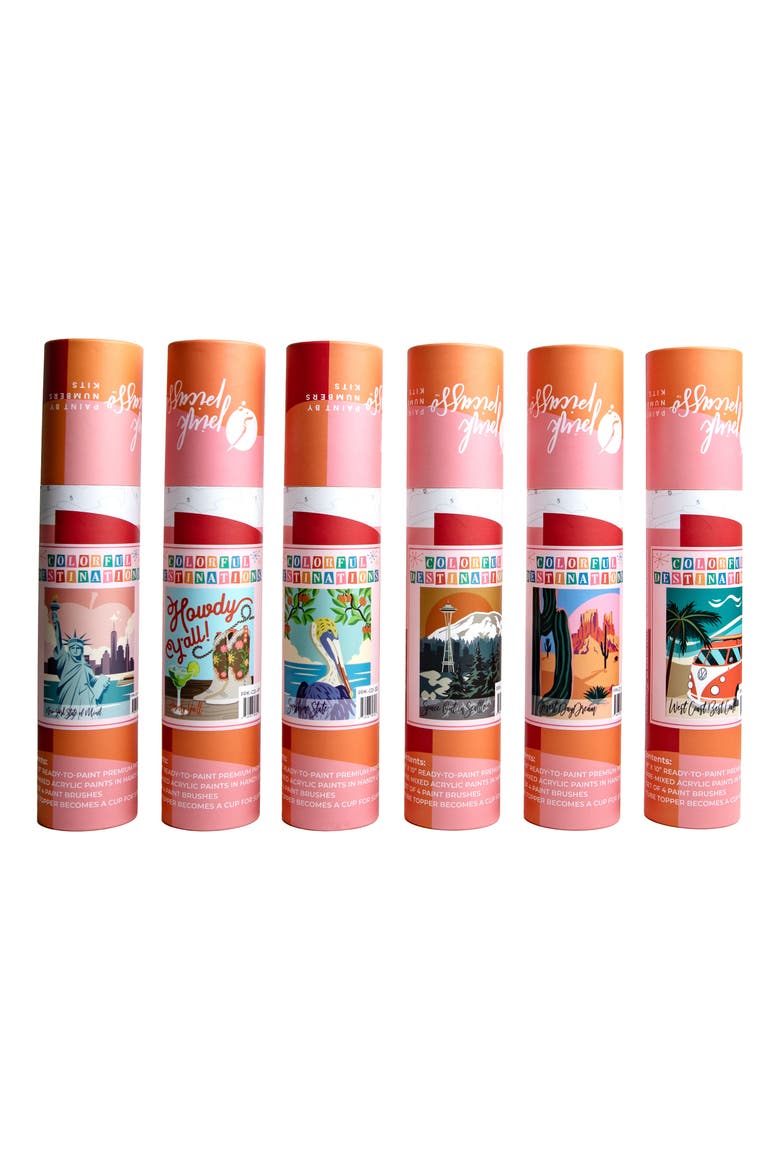 Howdy Y'all Paint-by-Numbers Kit, Alternate, color, Orange / Brown