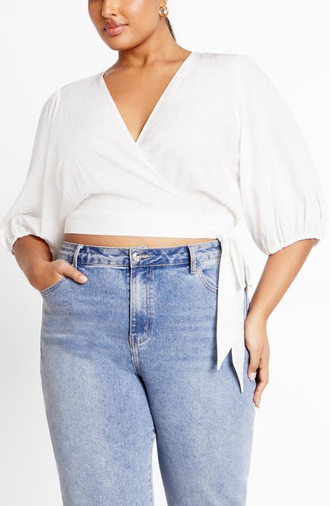 Kiki Faux Wrap Top (Plus)
