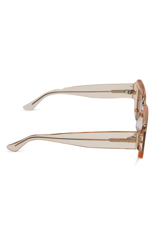 Diff Indy 51mm Polarized Rectangular Sunglasses In Neutral