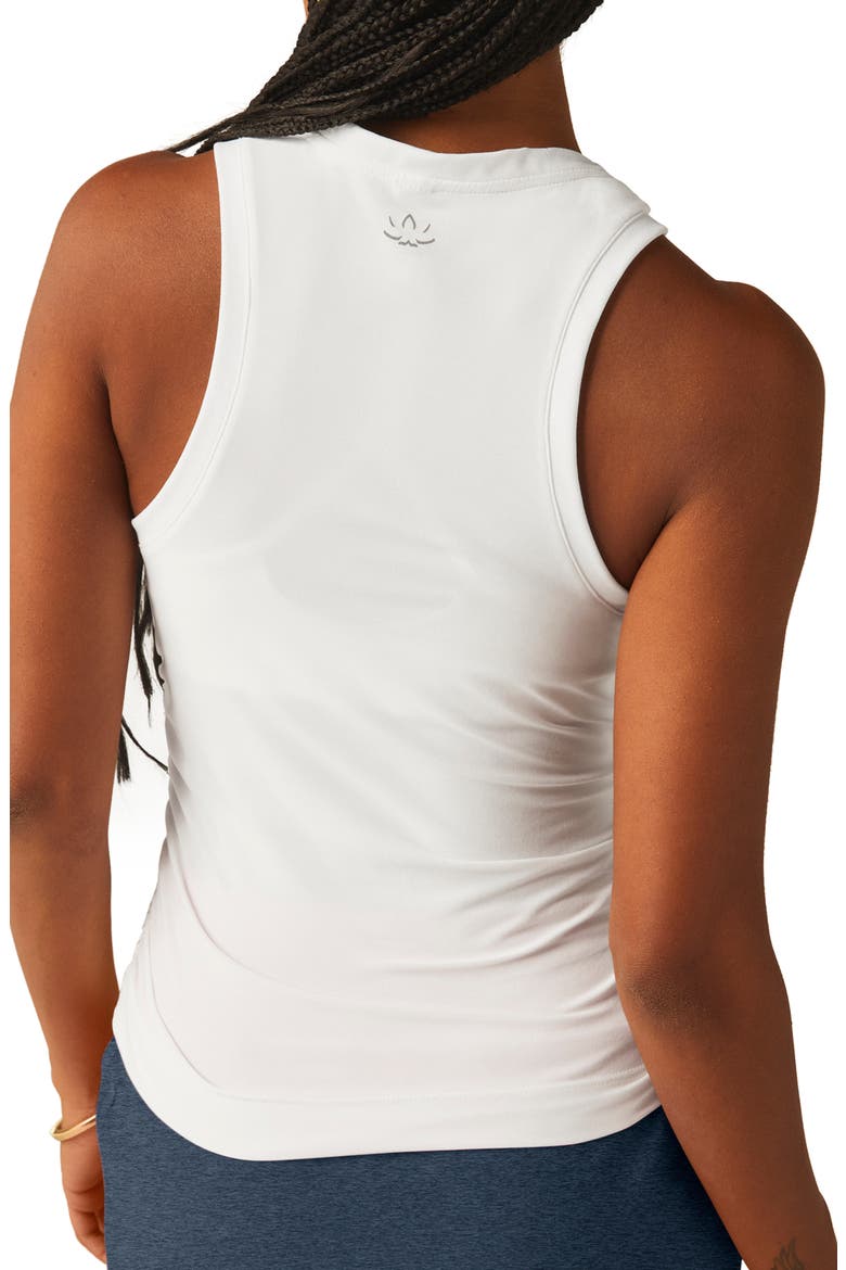 Featherweight Your Fit Ruched Tank Top, Alternate, color, CLOUD WHITE