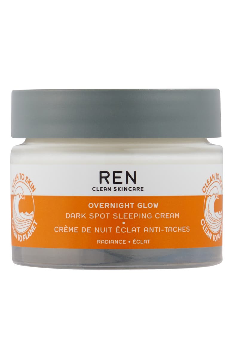 REN Clean Skincare Overnight Glow Dark Spot Sleeping Cream, Main, color, 
