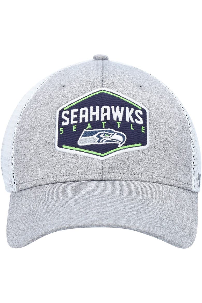 Men's '47 Gray/White Seattle Seahawks Hitch Contender Flex Hat, Alternate, color, Heather Gray
