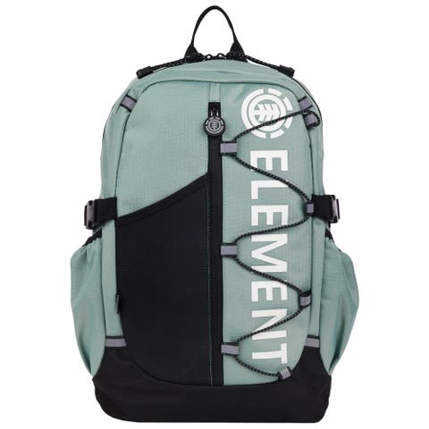 Backpack with Vertical Logo Print