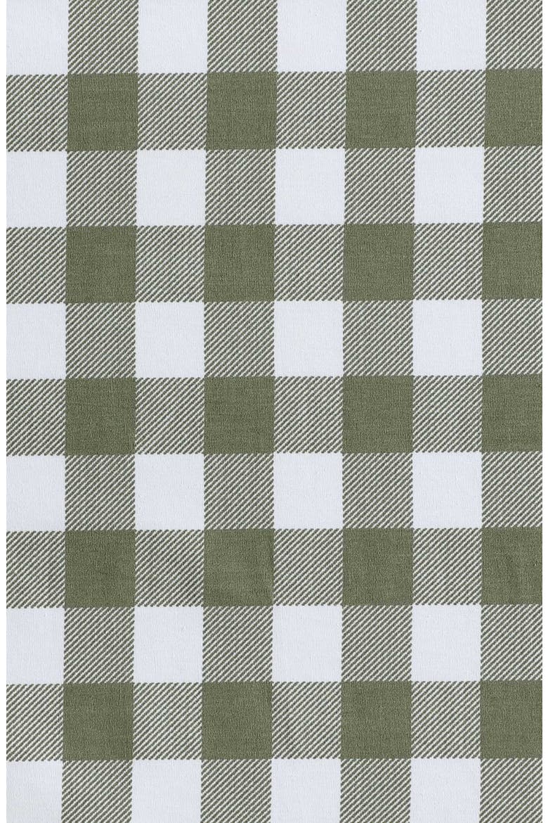 Preston Check Cotton Percale Sheet Set, Alternate, color, GREEN MULTI