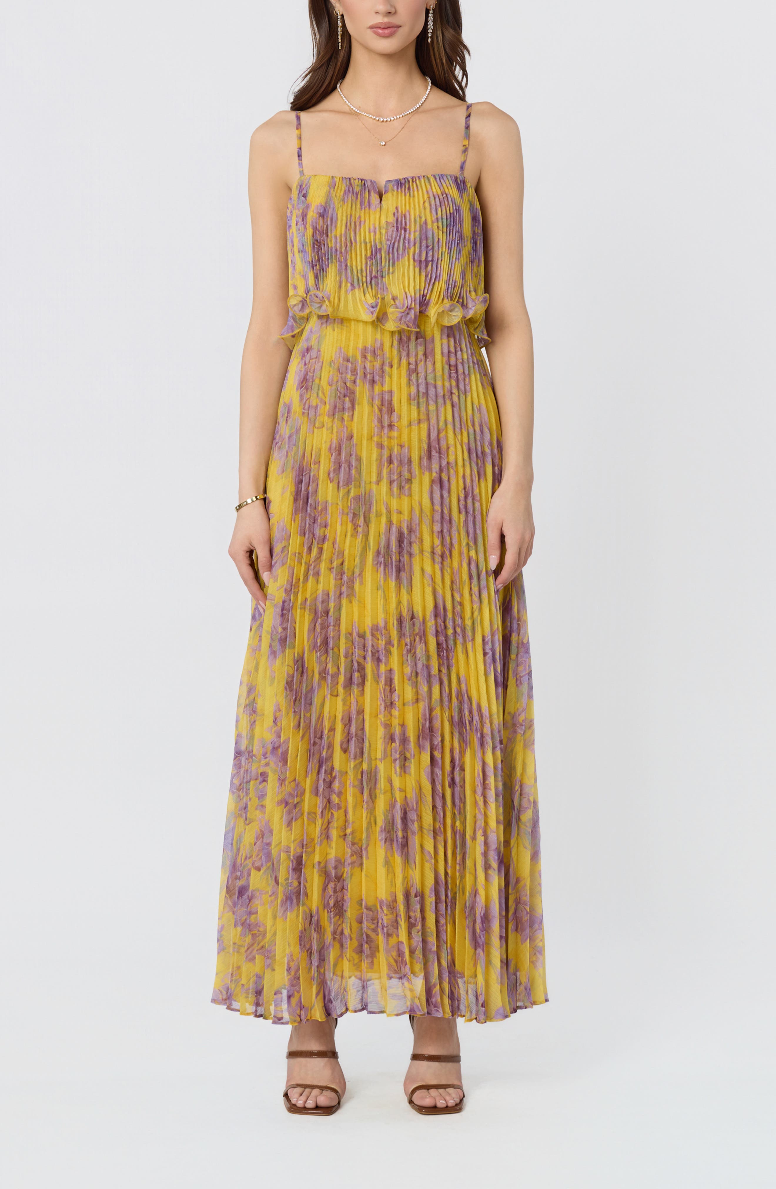YELLOW PURPLE FLORAL