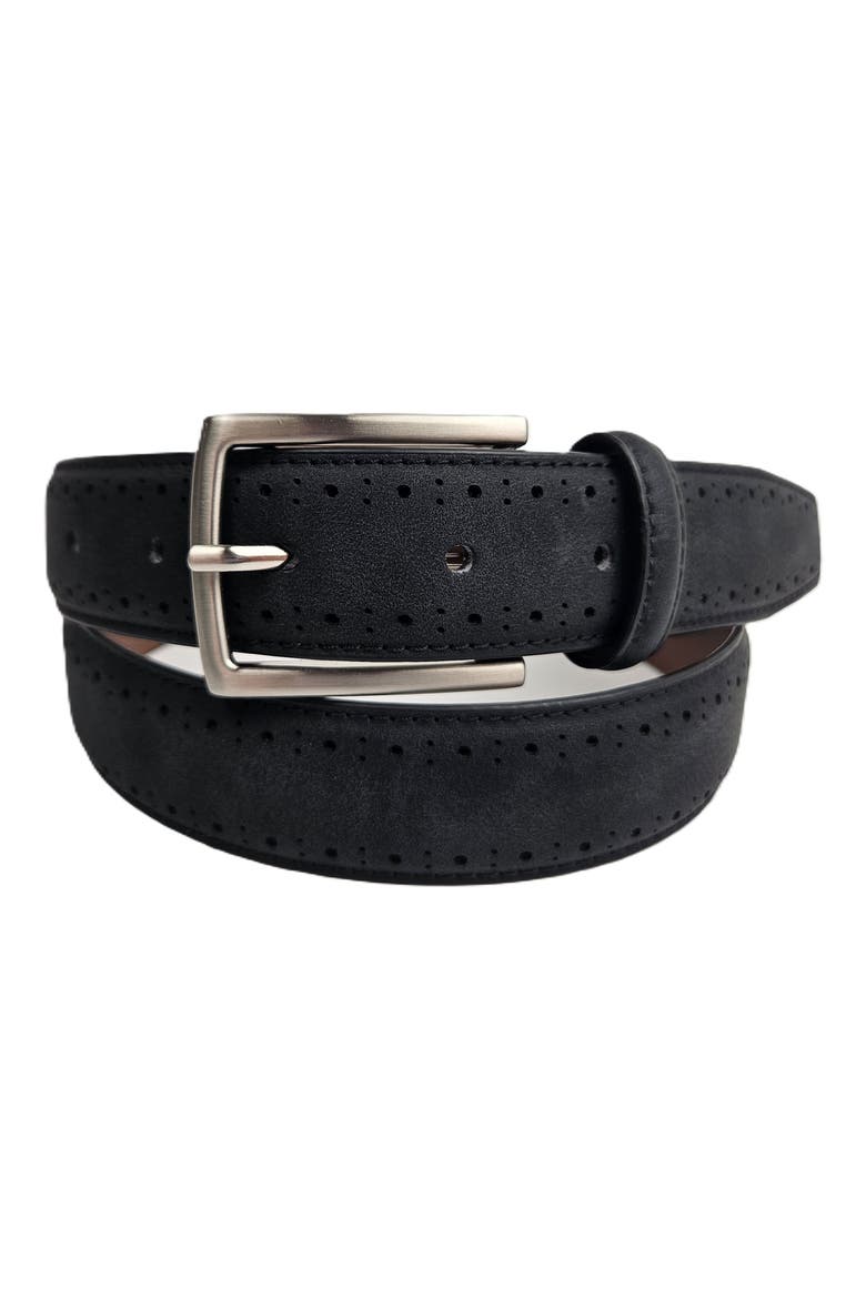Brogue Belt, Main, color, BLACK