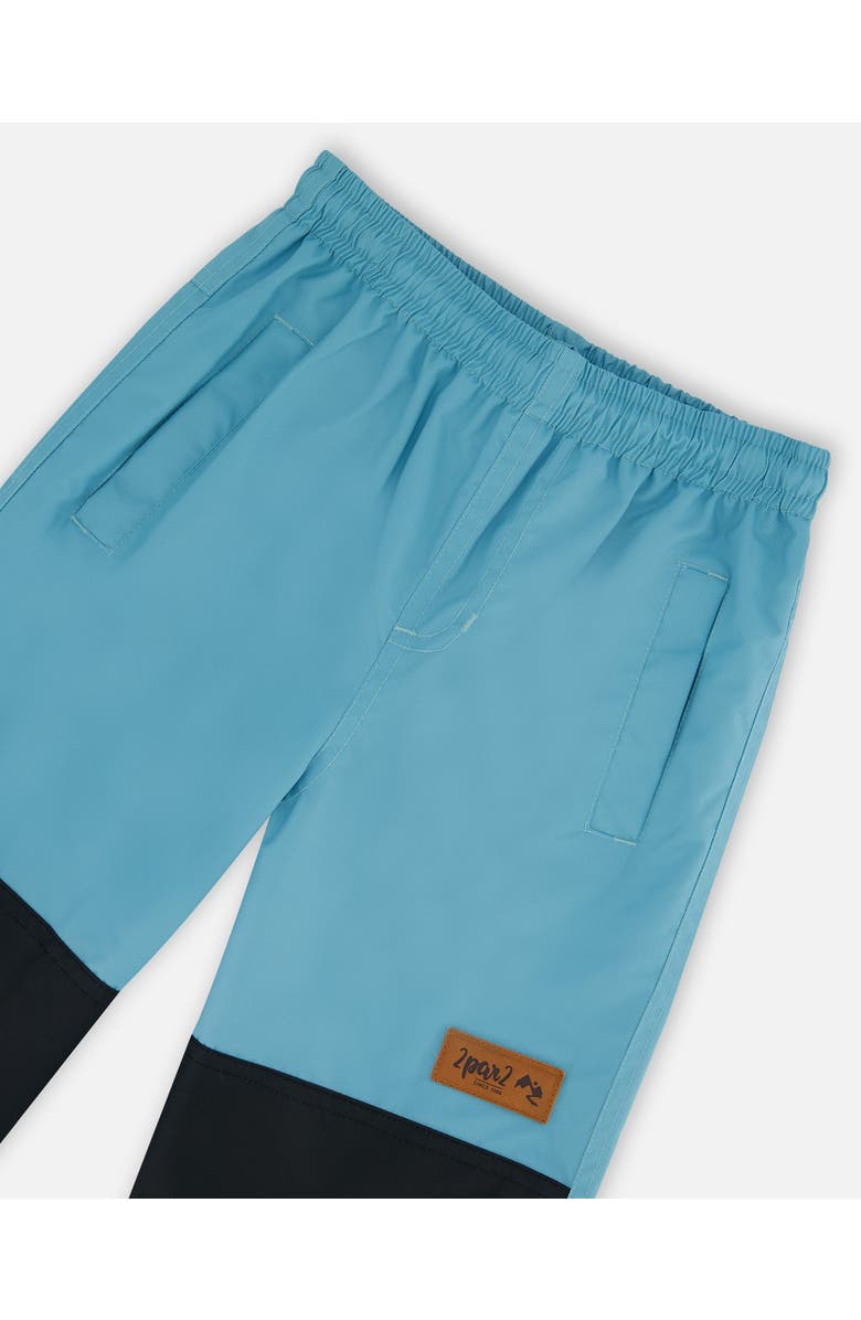 Deux par Deux Little Girl's 3-In-1 Mid-Season Outerwear Set With Printed Jacket Light Blue And Multicolored Butterflies, Alternate, color,