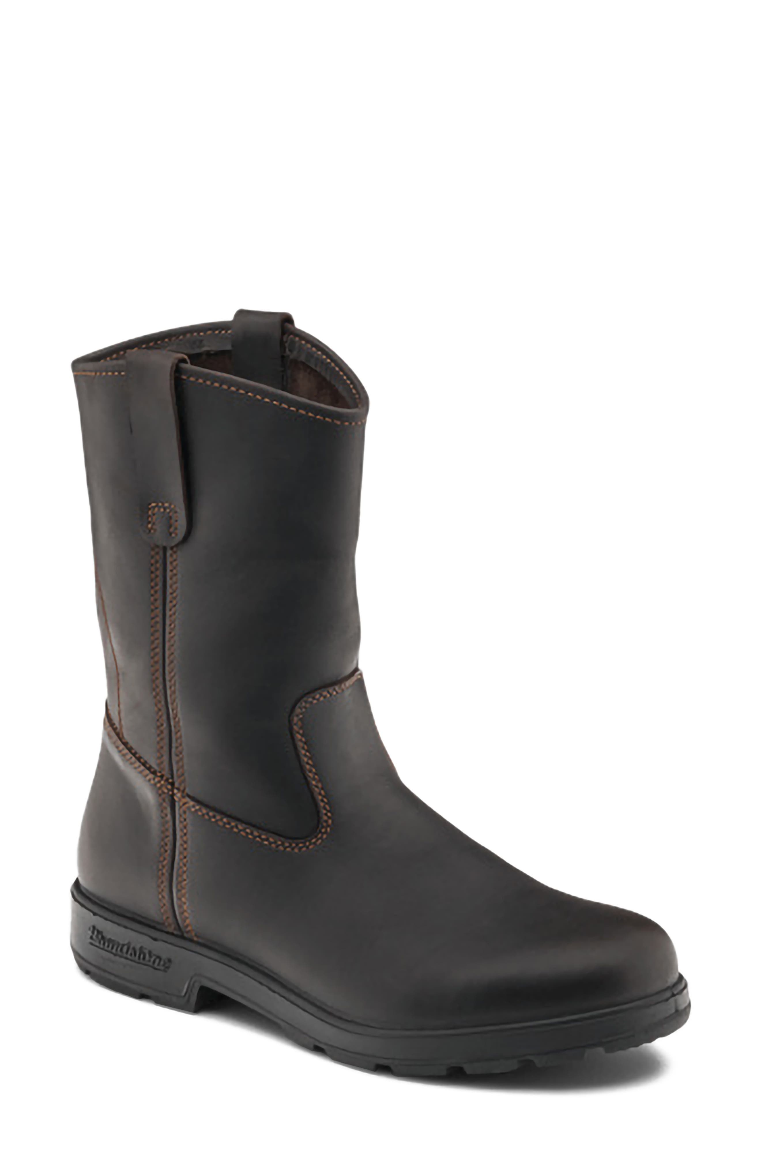 Original Rigger Leather Boot, Main, color, CLARET