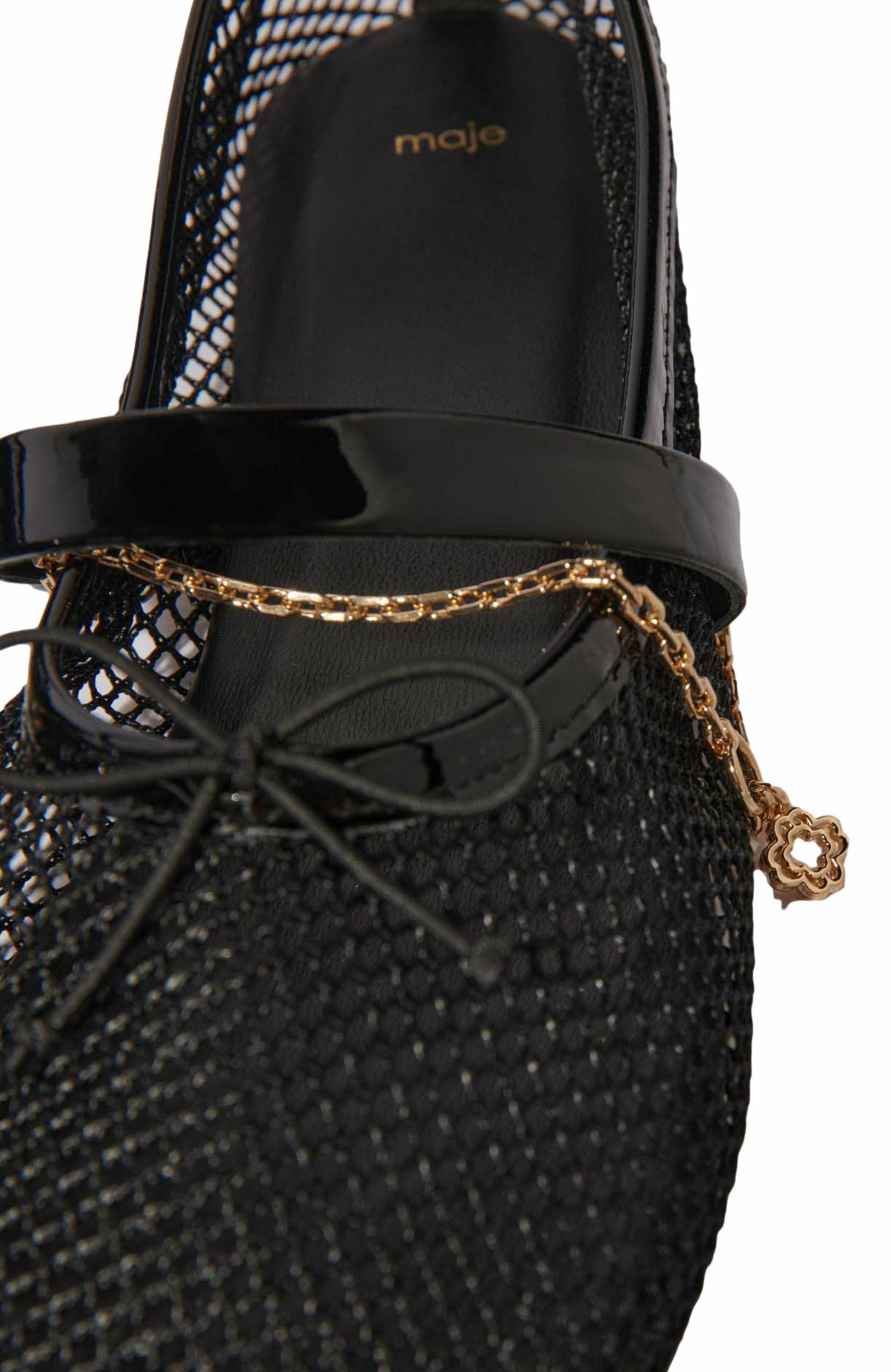 maje Mesh ballet flats, Alternate, color, 
