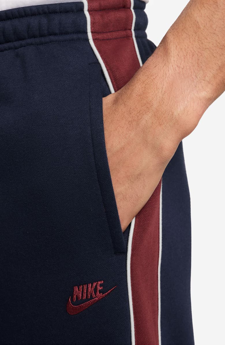 Nike Club Fleece Joggers, Alternate, color, Obsidian/ Dark Team Red