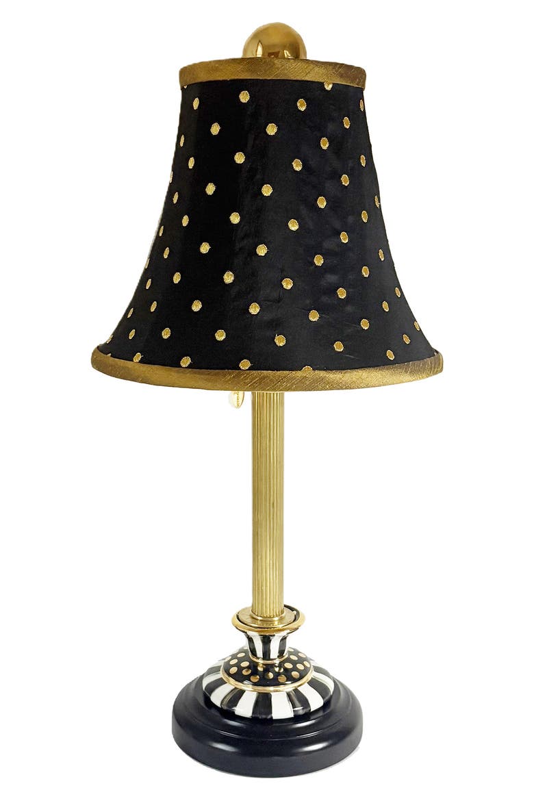 Black Tie Courtly Candlestick Table Lamp, Main, color, BLACK