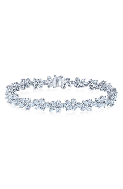 6.90ct. Diamond Cluster Bracelet