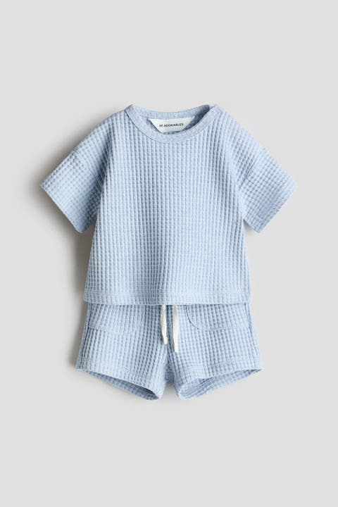 2-piece Waffled Cotton Set