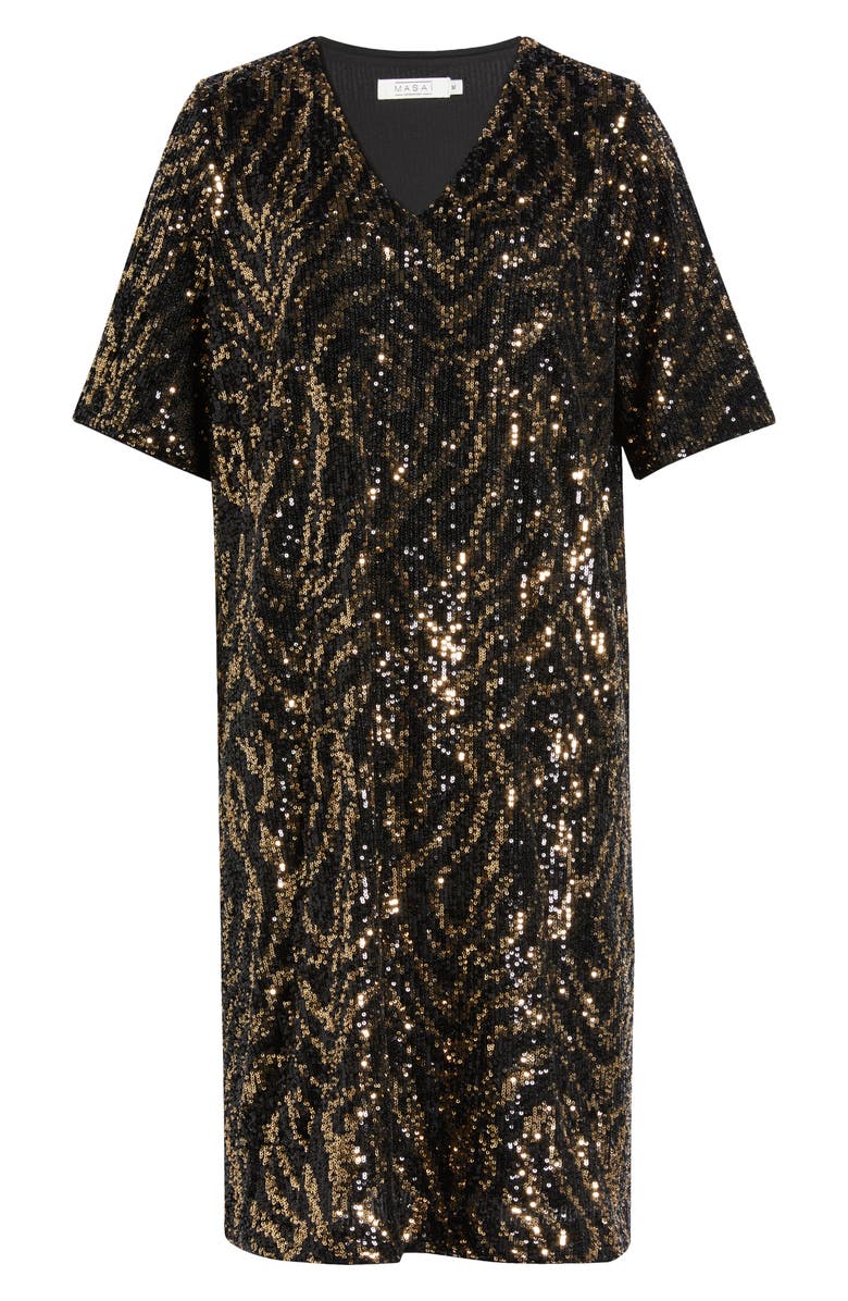 Masai Copenhagen Notyra Sequin Dress, Alternate, color, 