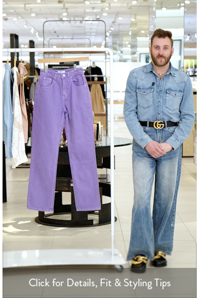 Color Wash Wide Leg Jeans video