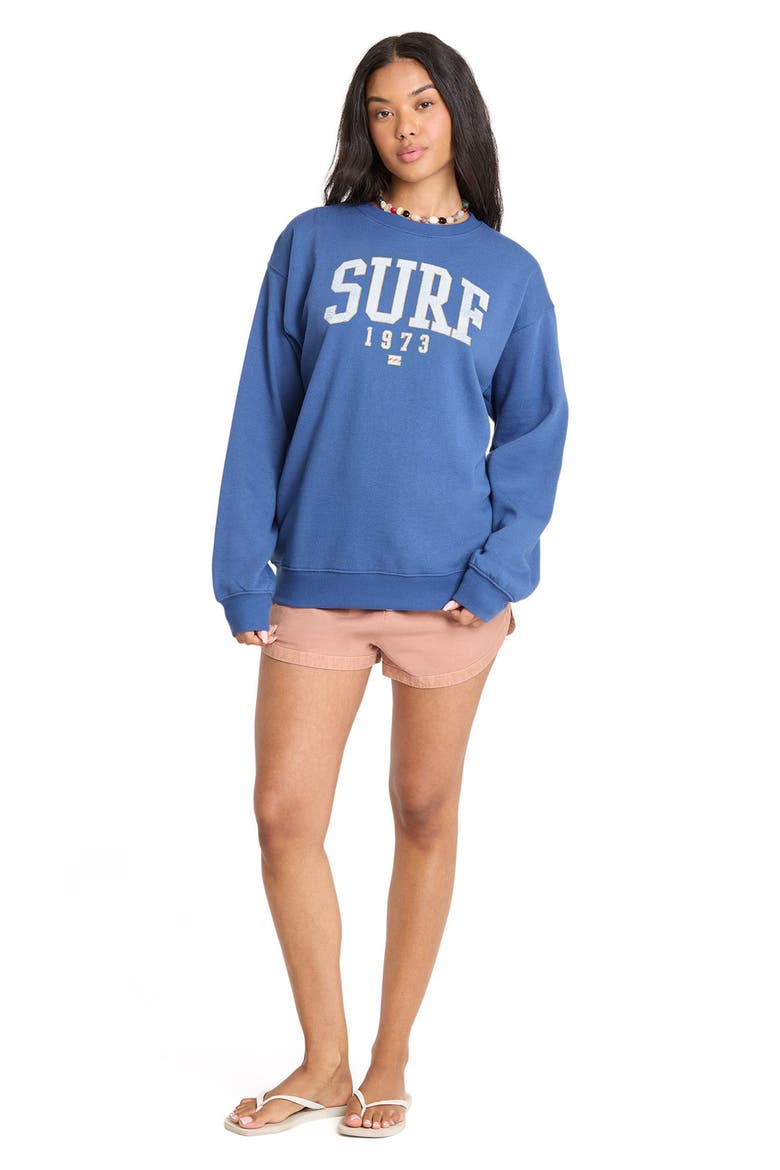 Gone Surfing Graphic Sweatshirt, Alternate, color, TRUE NAVY