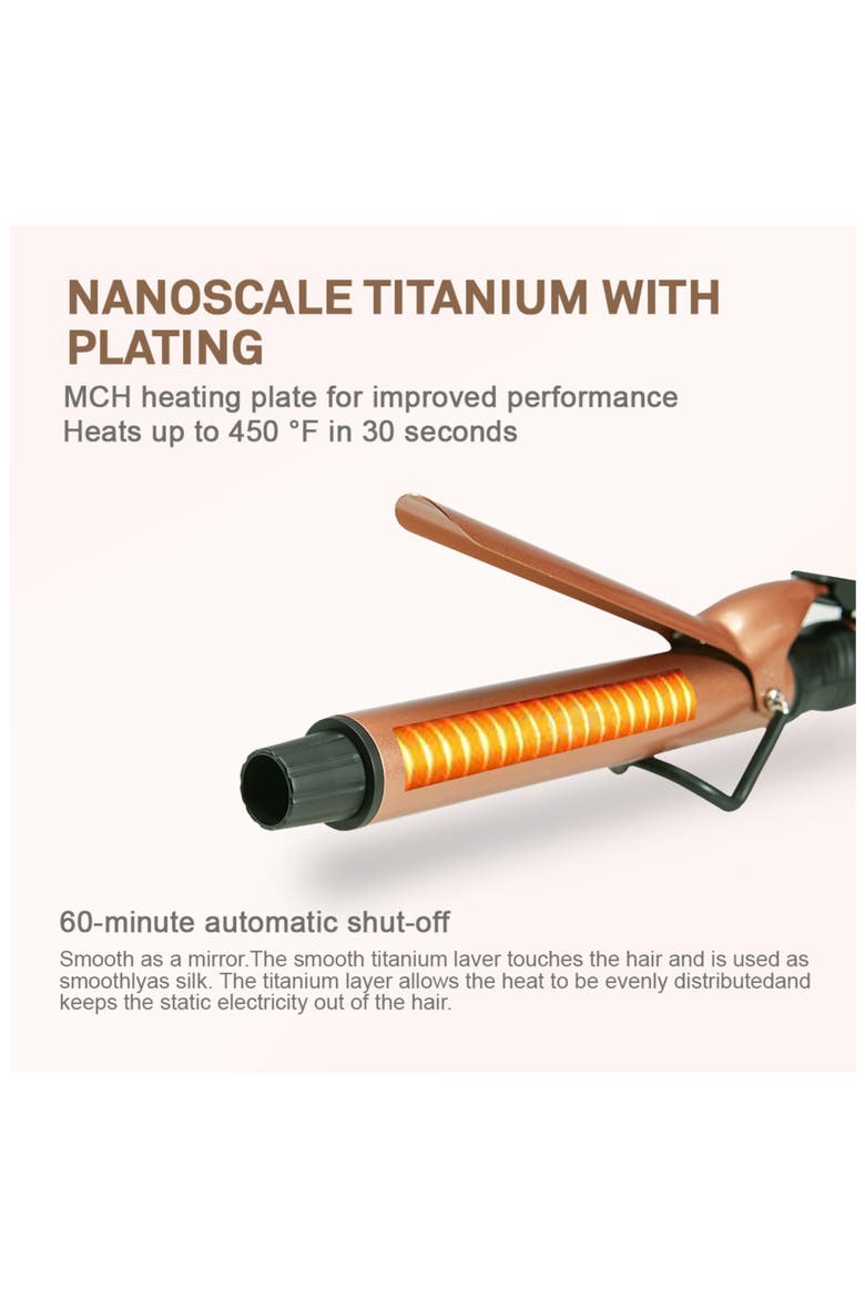 Inno 1-Inch Professional Curling Iron, Alternate, color, Brass
