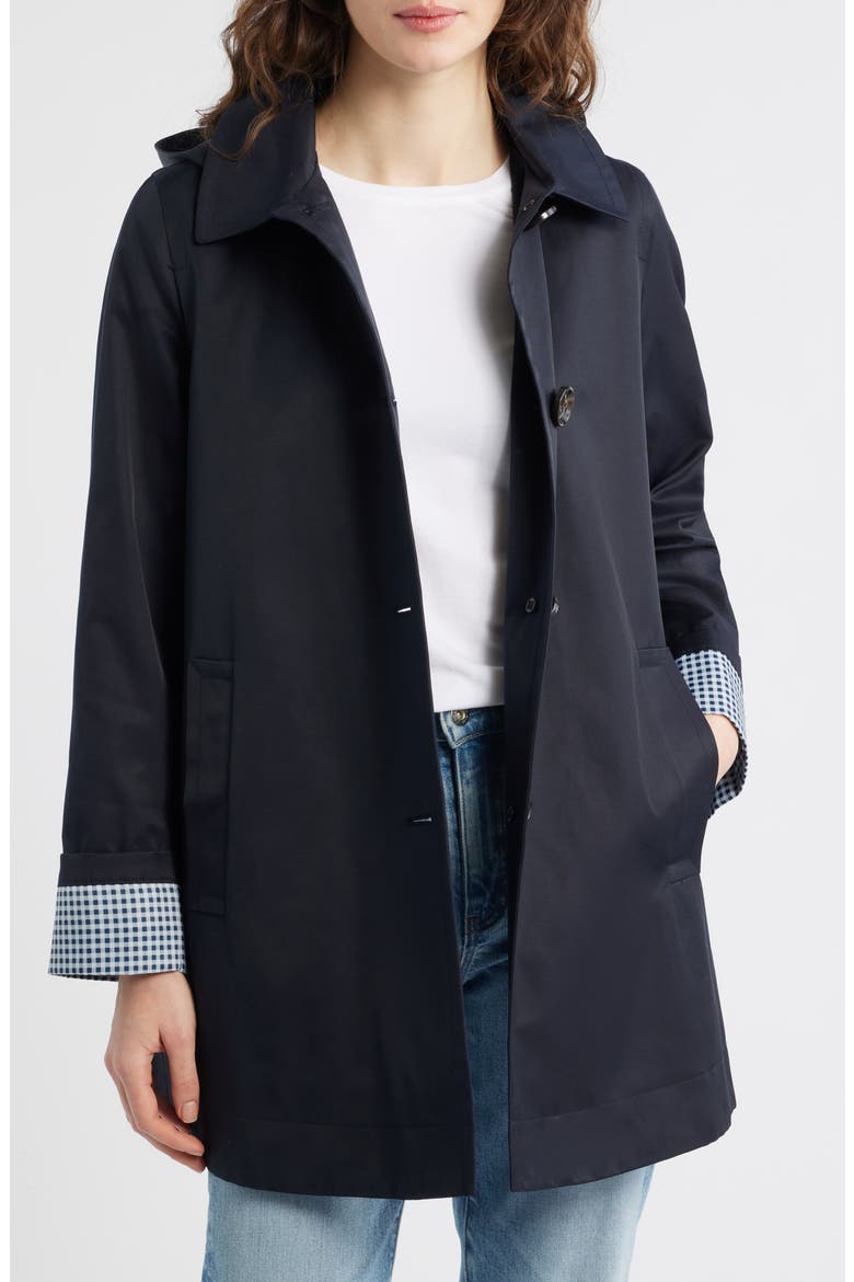 Swing Button-Up Jacket, Alternate, color, NAVY