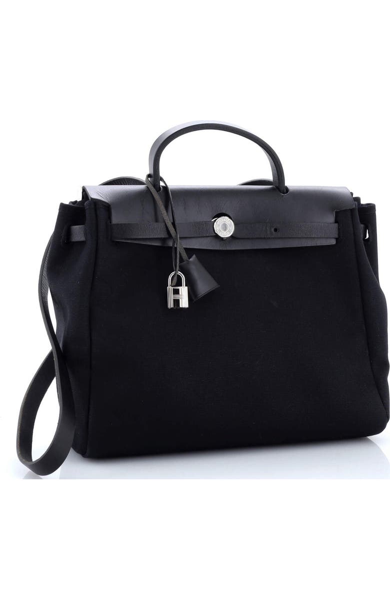 Pre-Owned Hermes Herbag Toile and Leather PM, Alternate, color,