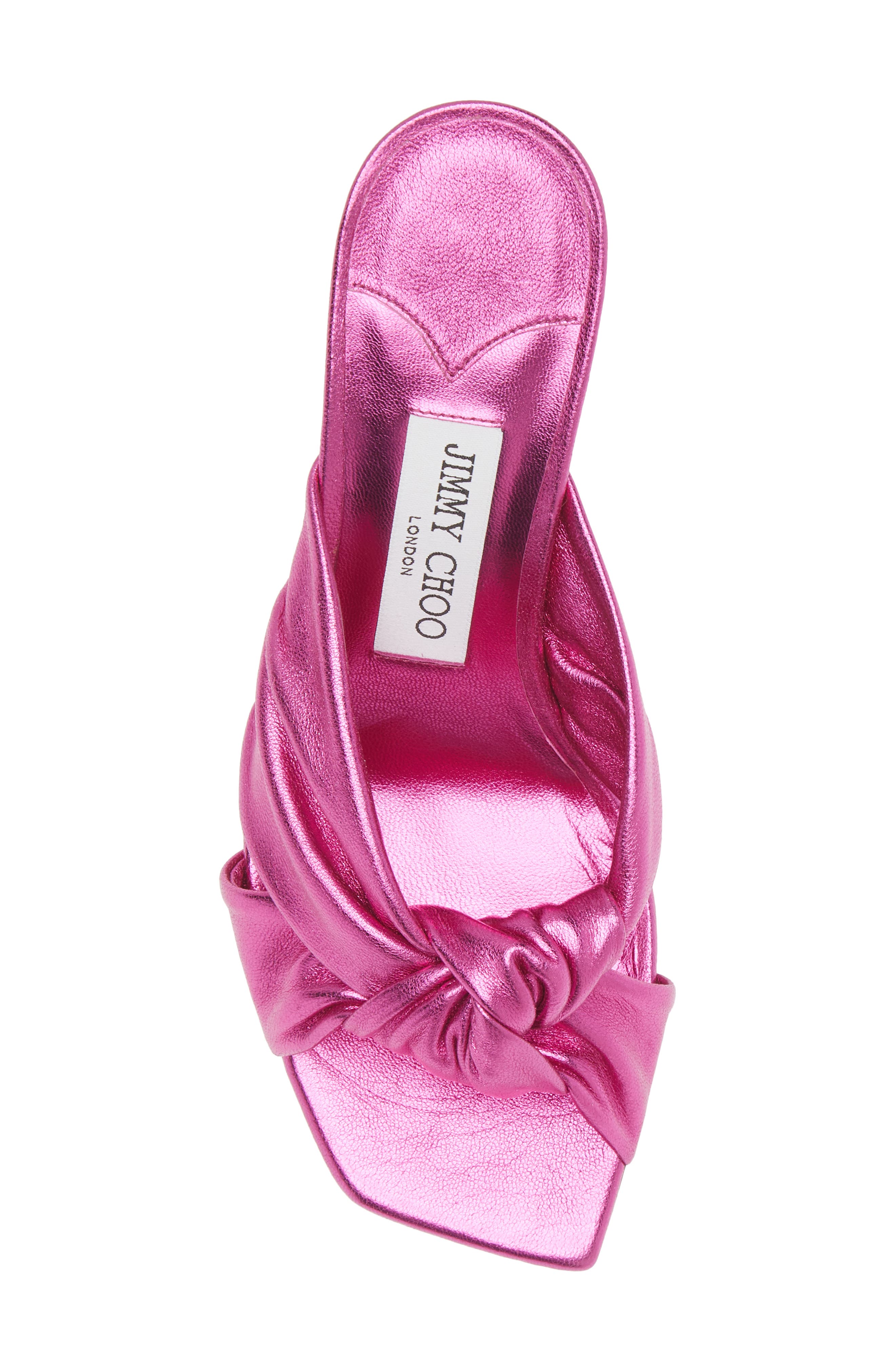 Jimmy Choo Avenue Square Toe Slide Sandal, Alternate, color, 