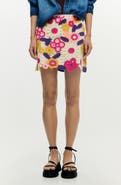 Desigual Floral Crochet Miniskirt