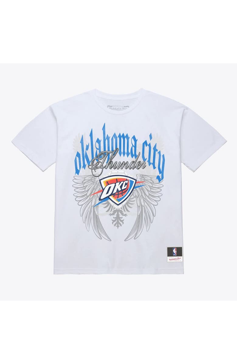 Mitchell & Ness Men's Mitchell & Ness White Oklahoma City Thunder Old English Classic T-Shirt, Main, color, White